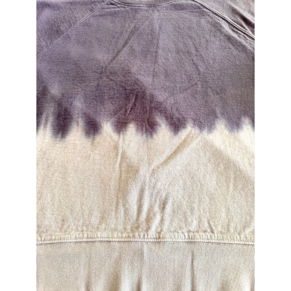 Athleta Dip Dye Sweatshirt Purple Grey Ombre Raglan Pullover Small RN 54023 - Picture 9 of 13